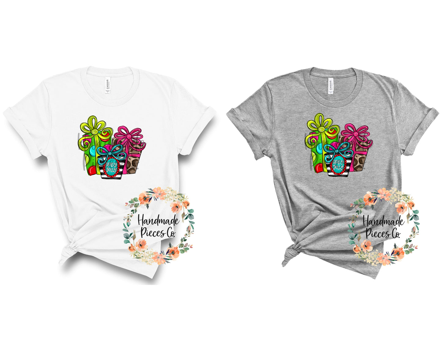 Present Trio, Holly Jolly -  Sublimation or HTV Transfer