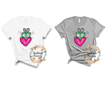 Heart Trio Stack - Sublimation or HTV Transfer