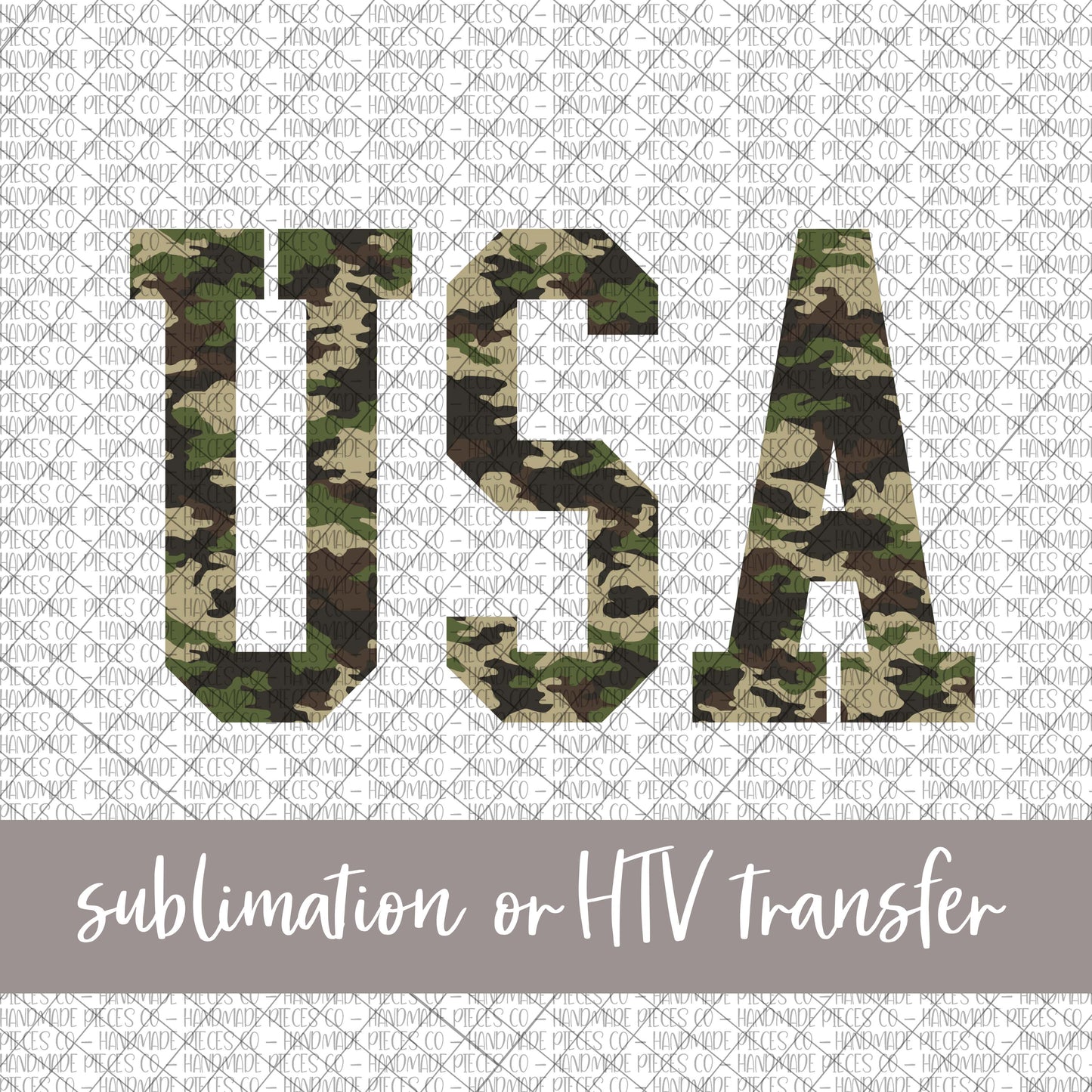 USA, Camouflage - Sublimation or HTV Transfer