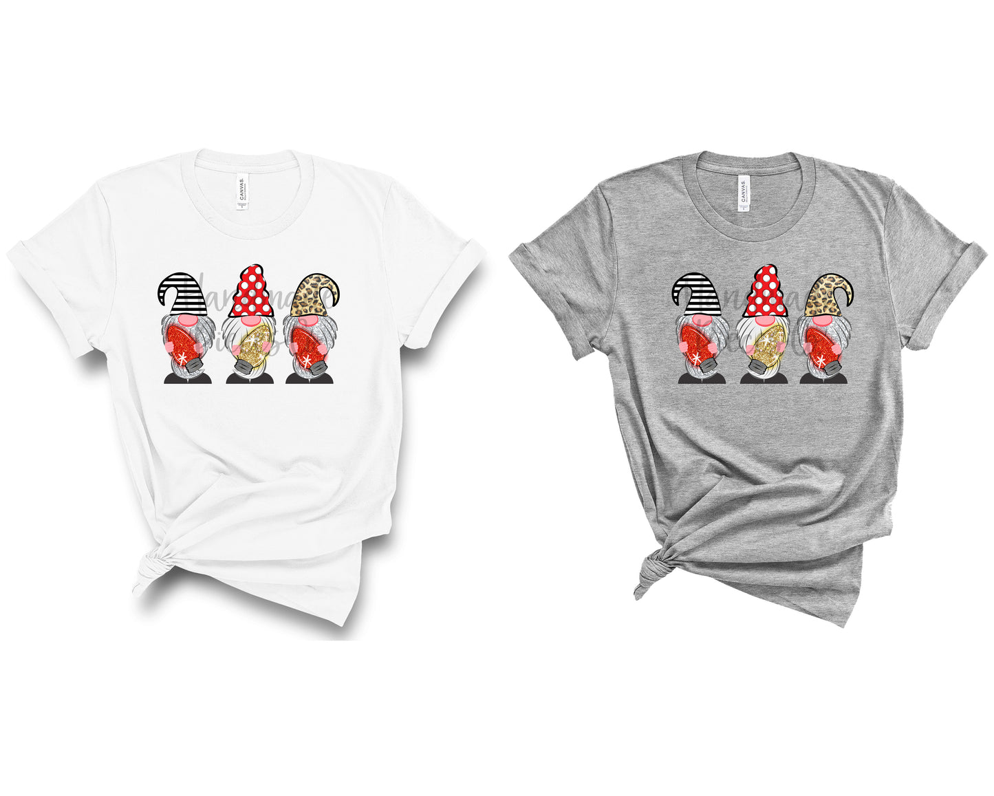 Gnomes, Christmas Lights  - Sublimation or HTV Transfer