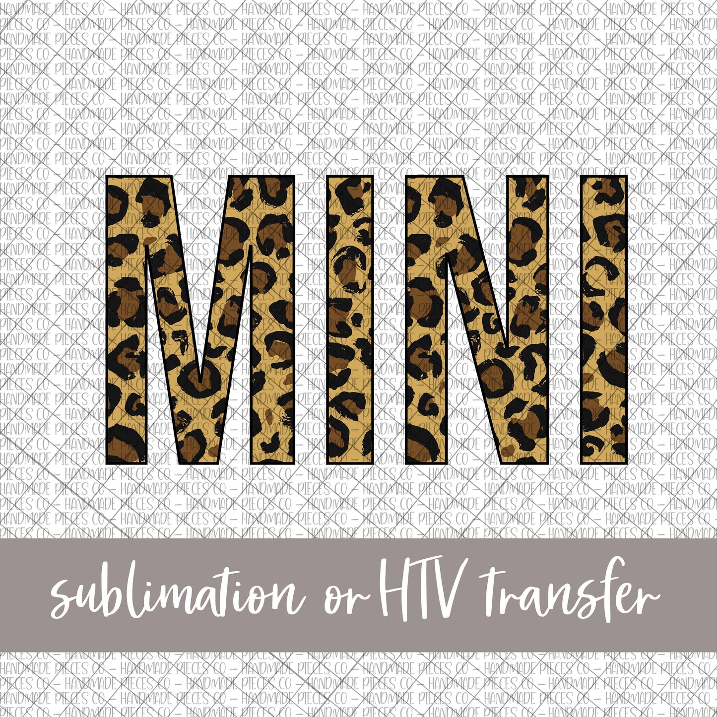 Mini, Leopard - Sublimation or HTV Transfer