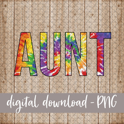 Aunt, Tie Dye - Digital Download