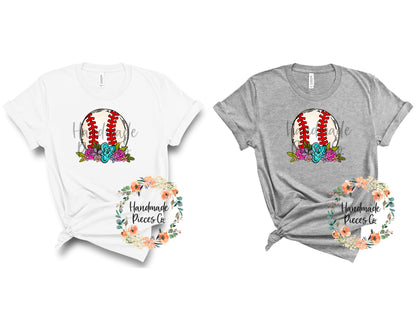 Baseball, Floral - Sublimation or HTV Transfer