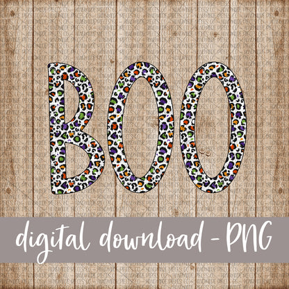 Boo, Halloween Leopard - Digital Download