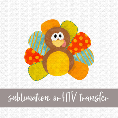 Turkey Transfer, Boy - Sublimation or HTV Transfer