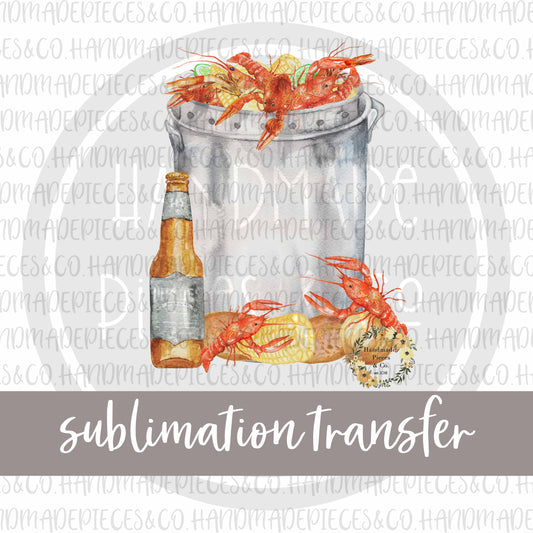 Crawfish Pot Boil - Sublimation Transfer