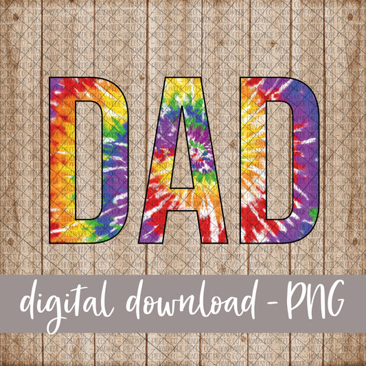 Dad, Tie Dye - Digital Download