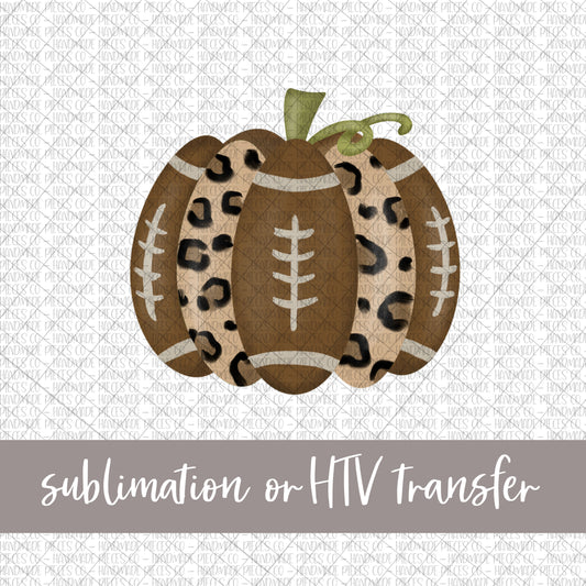 Pumpkin, Football - Sublimation or HTV Transfer