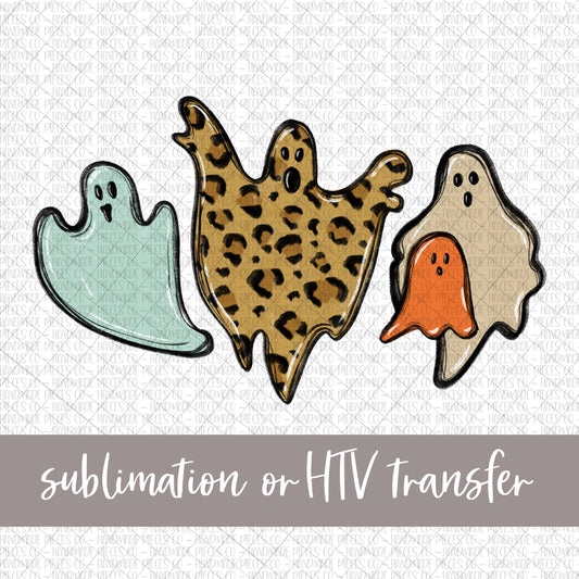 Leopard Ghosts -  Sublimation or HTV Transfer