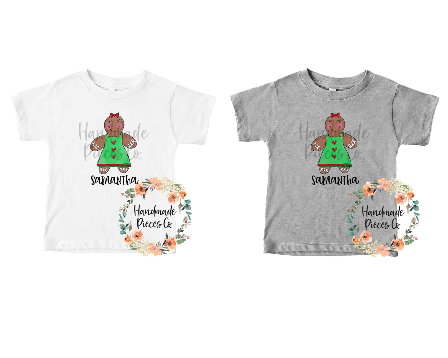 Gingerbread, Girl - Name Optional - Sublimation or HTV Transfer