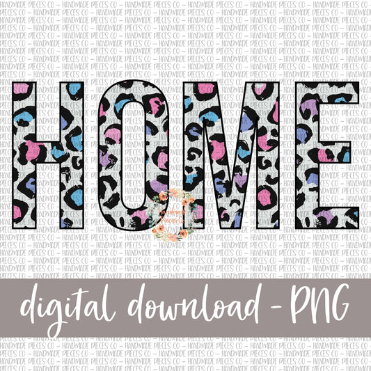 Home, Leopard Spring Pastel - Digital Download