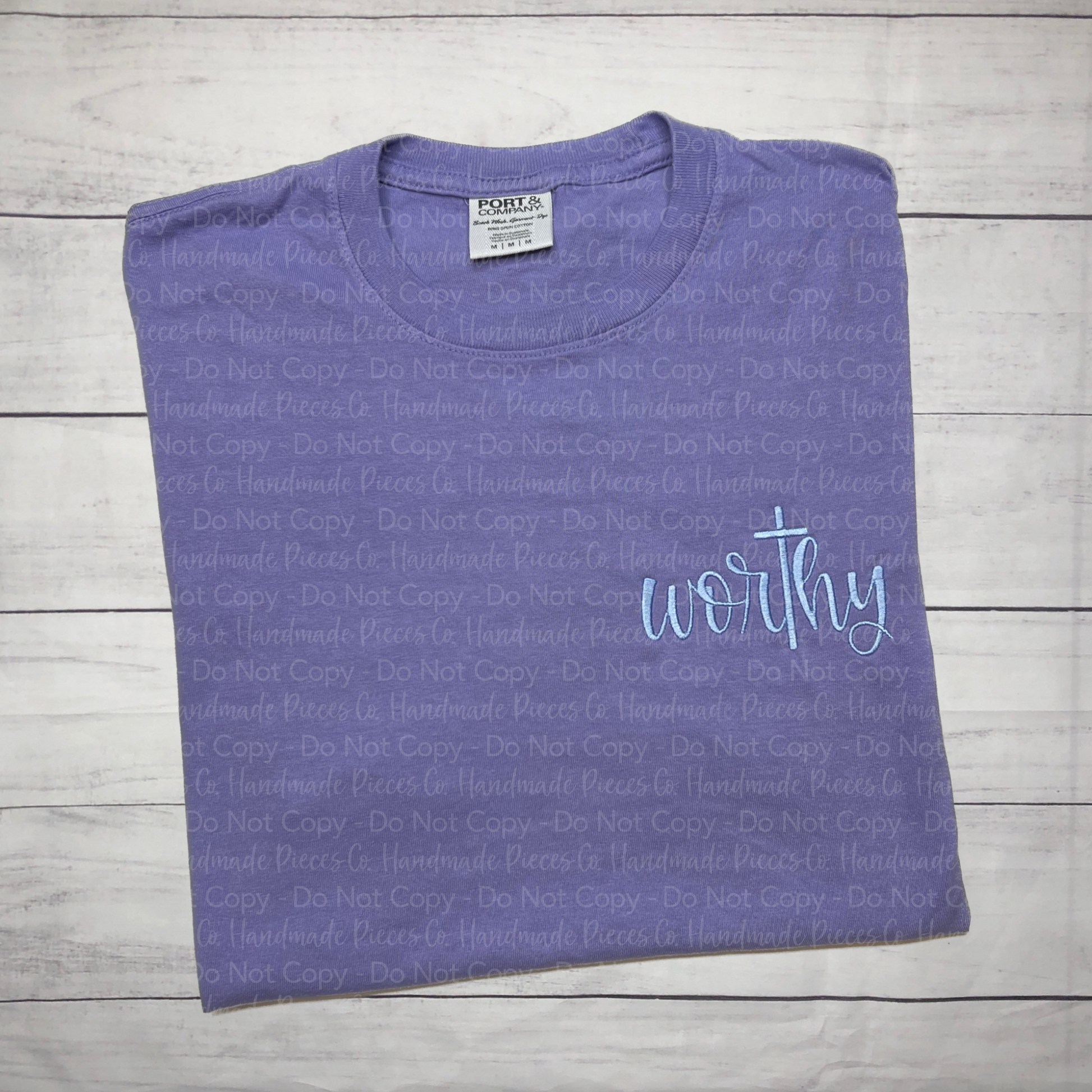 Worthy Embroidered TShirt or Sweatshirt