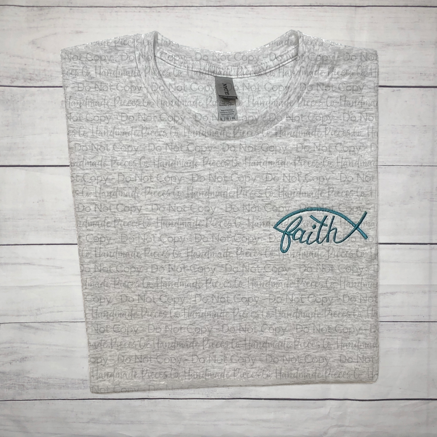 Ichthys Faith Embroidered TShirt or Sweatshirt