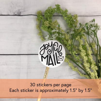 Joyful Mail Packaging Sticker