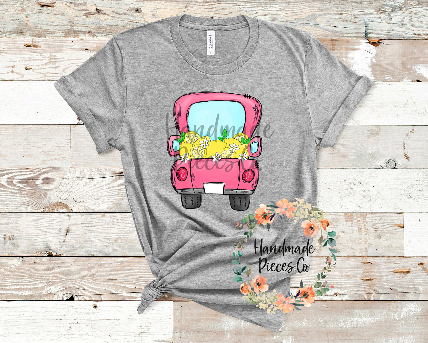 Lemon Vintage Truck - Sublimation or HTV Transfer