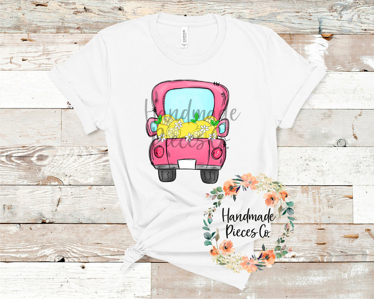 Lemon Vintage Truck - Sublimation or HTV Transfer