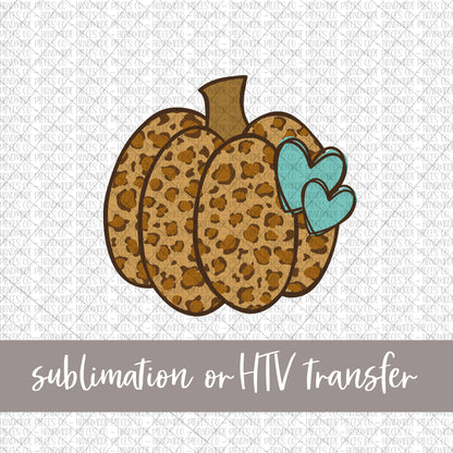 Pumpkin, Leopard - Sublimation or HTV Transfer