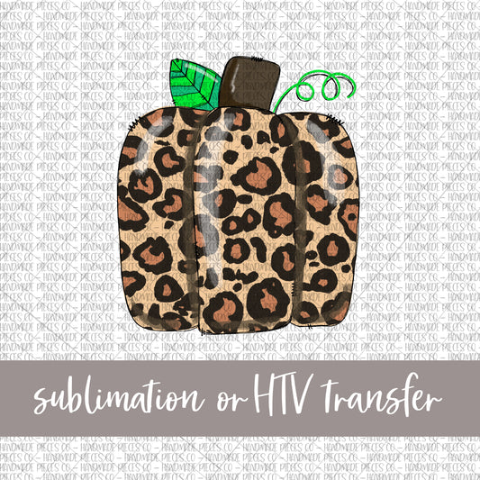 Leopard Pumpkin - Sublimation or HTV Transfer