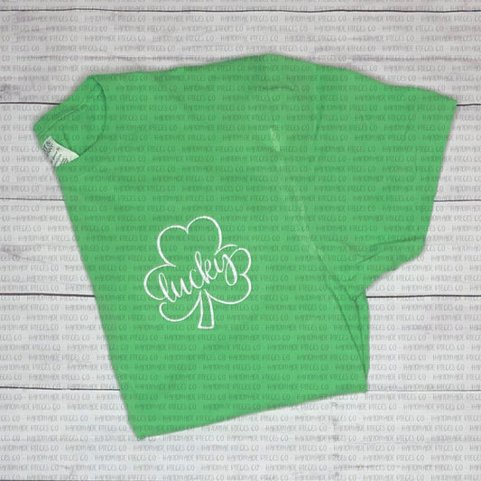 Lucky Shamrock Embroidered T-Shirt, Sweatshirt, Hoodie - Youth/Adult