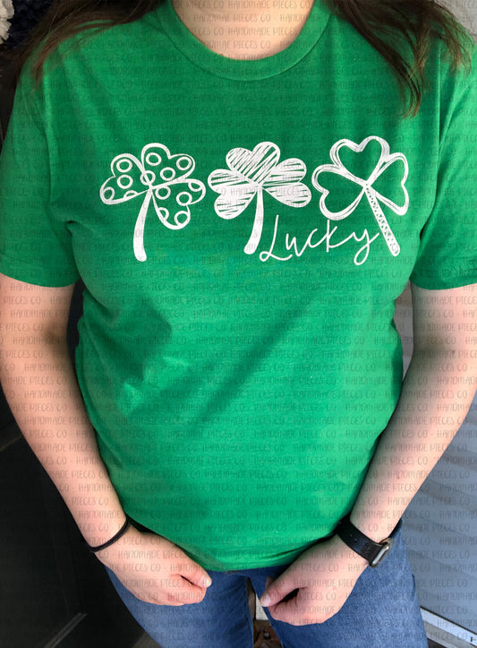 Sample Collection - Lucky Clover Trio TShirt - Size Large