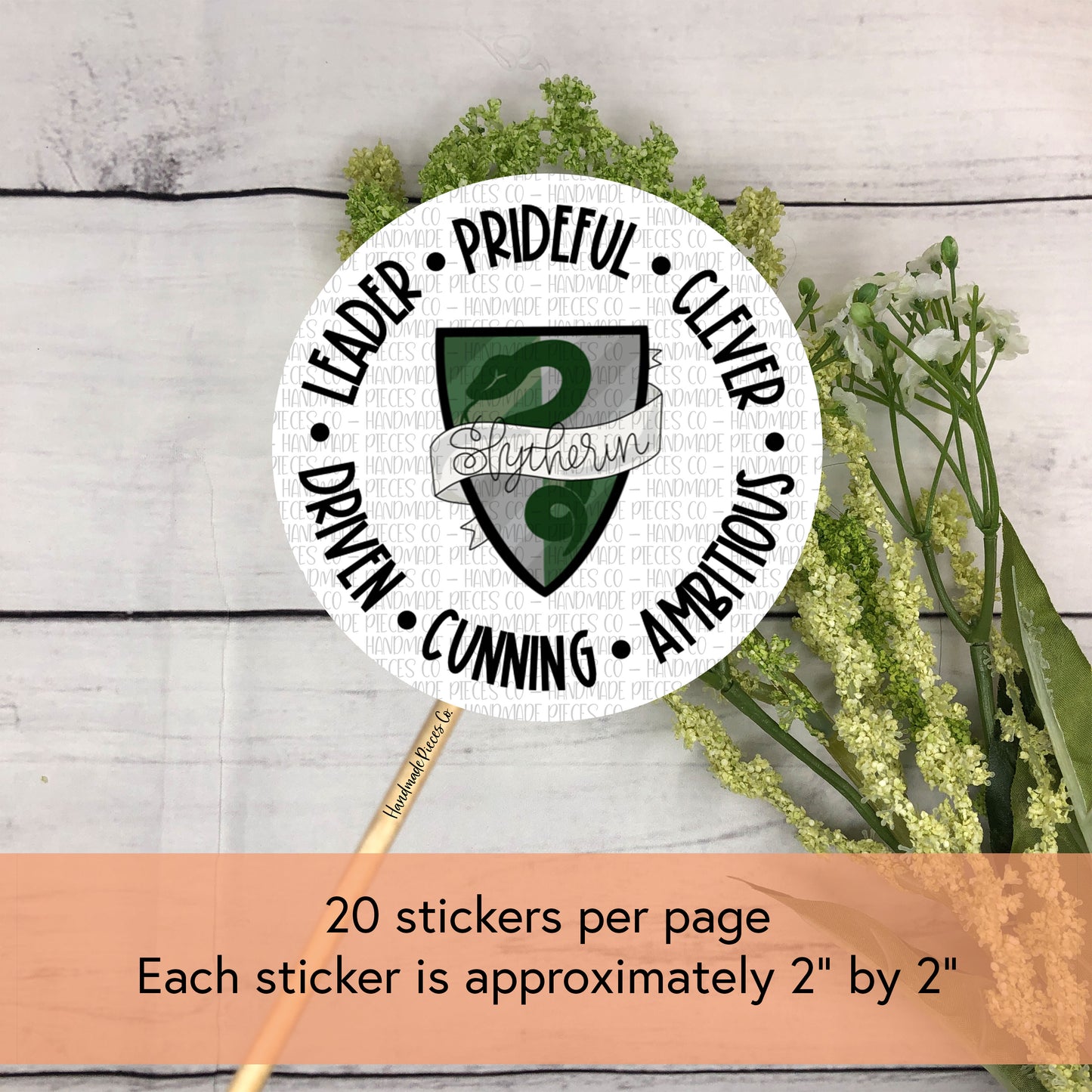 Magical 9 Packaging Sticker, Green House