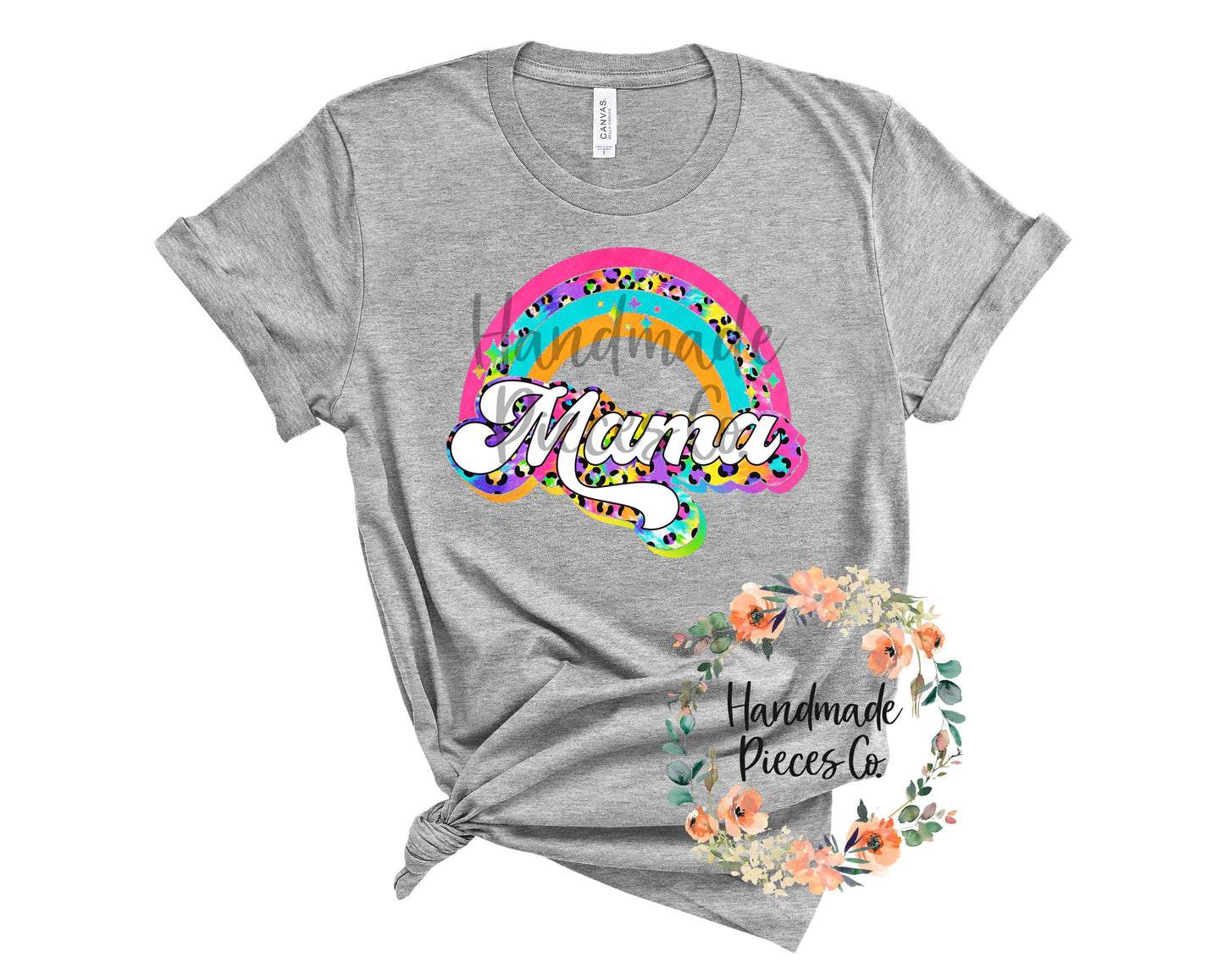 Mama, Leopard Rainbow - Sublimation or HTV Transfer