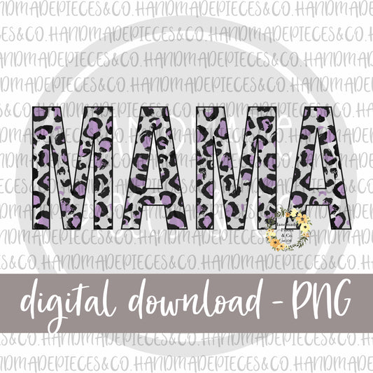 Mama, Leopard Purple - Digital Download