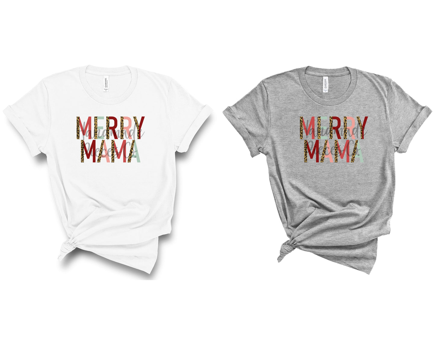 Merry Mama, Leopard Split - Sublimation or HTV Transfer