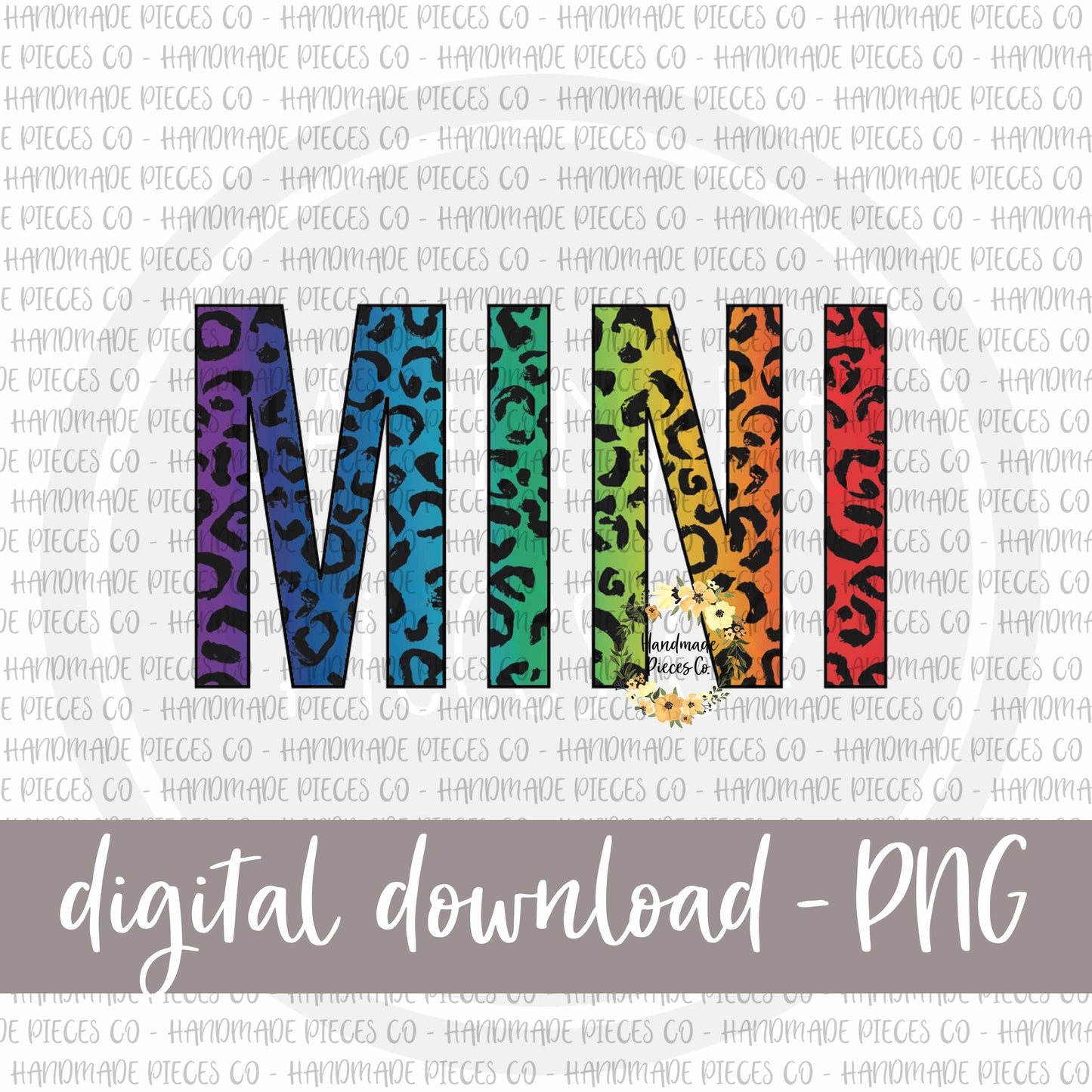 Mini, Leopard Rainbow - Digital Download