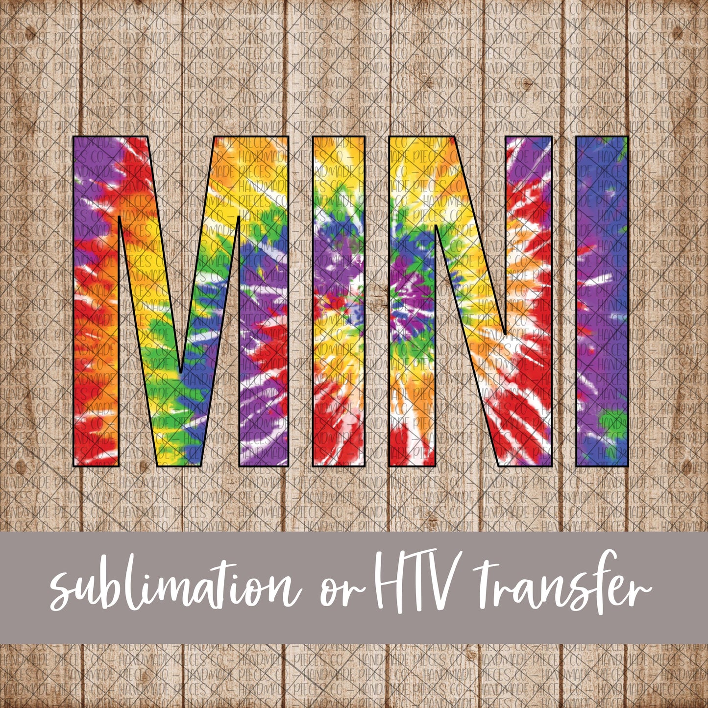 Mini, Tie Dye - Sublimation or HTV Transfer