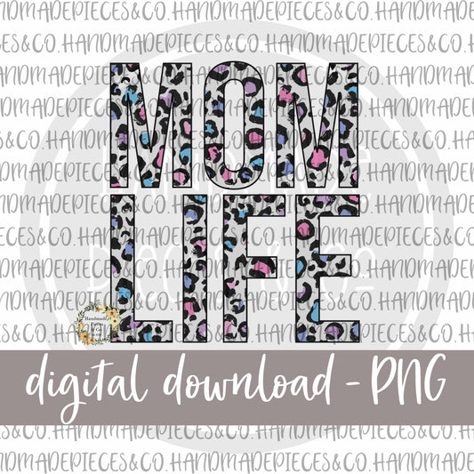 Mom Life, Leopard Spring Pastel - Digital Download