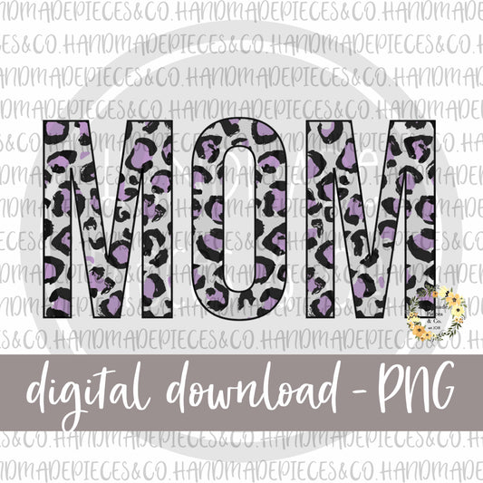 Mom, Leopard Purple - Digital Download