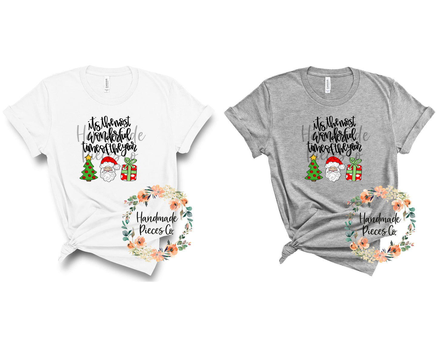 Most Wonderful Time of the Year, Christmas Tree Santa Present - Sublimation or HTV Transfer