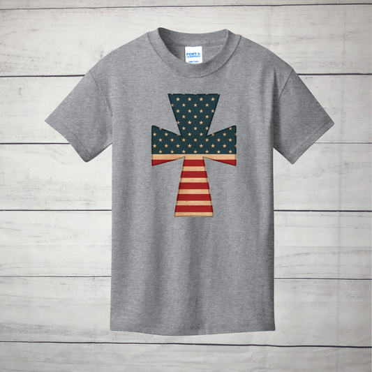 Patriotic Cross - Infant, Toddler, Youth, Adult
