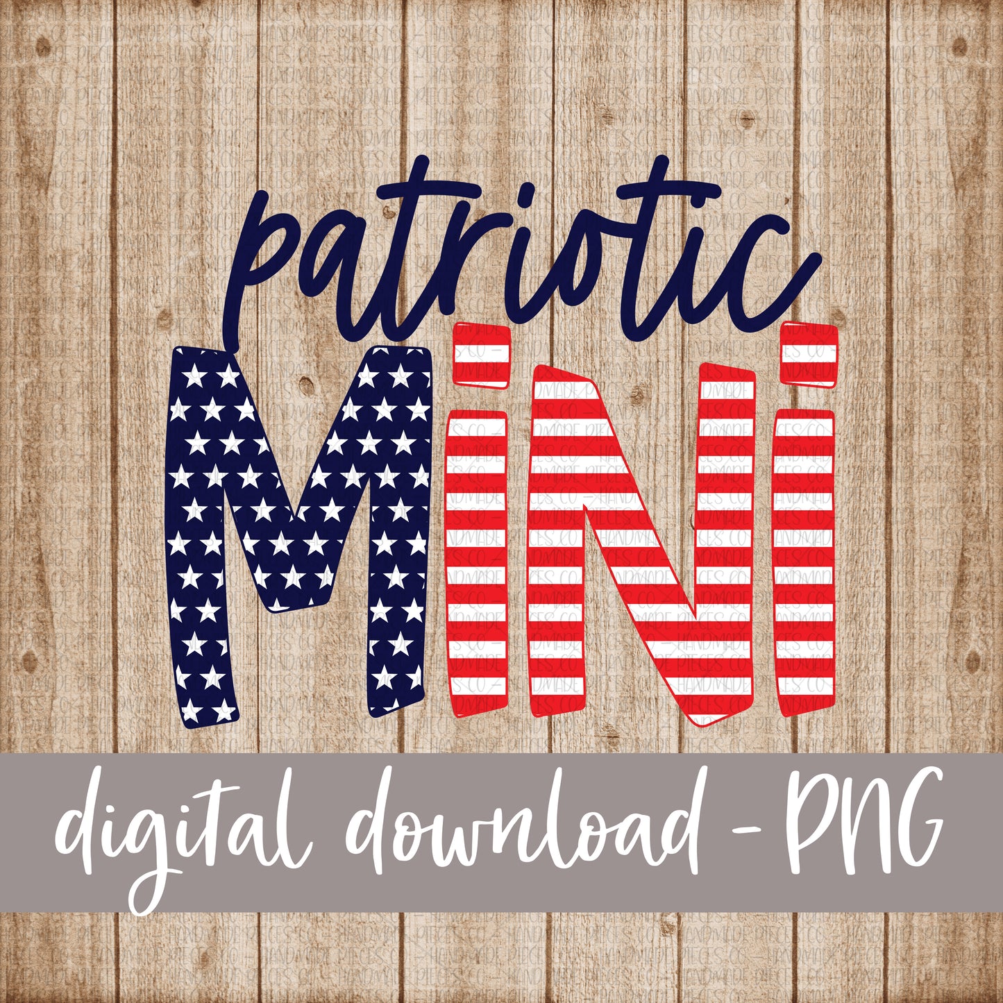 Patriotic Mini, Stars and Stripes - Digital Download