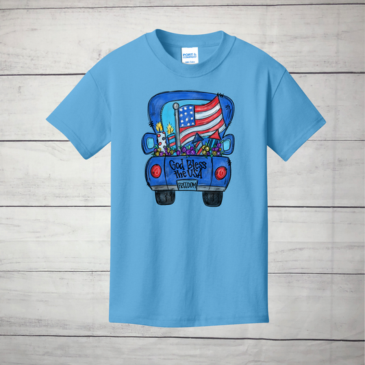 Patriotic Truck - Infant, Toddler, Youth, Adult