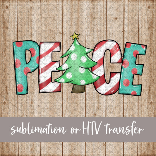 Peace - Sublimation or HTV Transfer