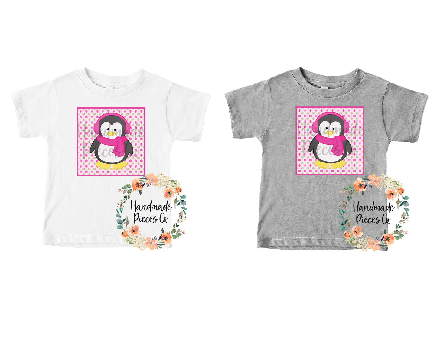 Penguin, Pink - Sublimation or HTV Transfer