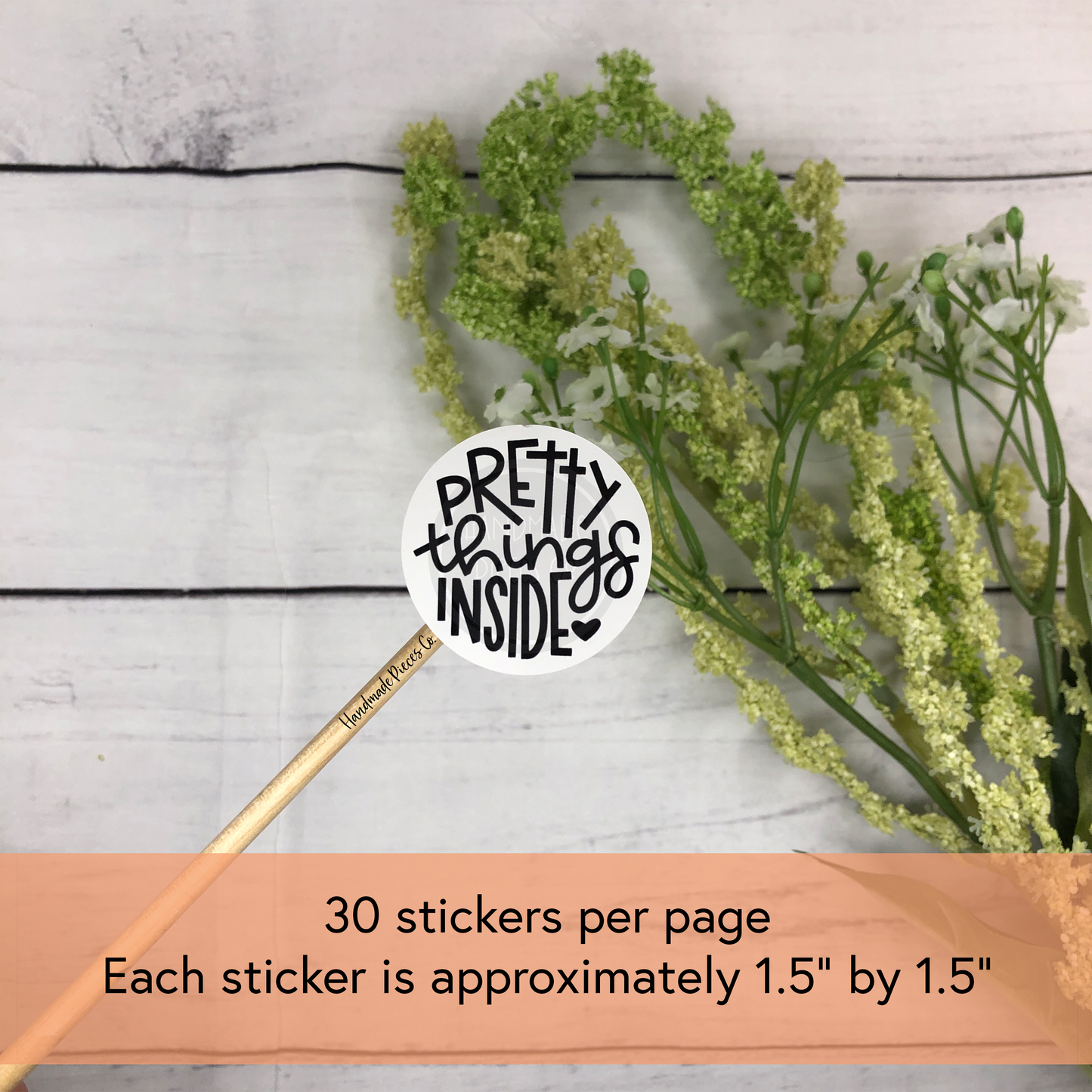 Pretty Things Inside Packaging Sticker