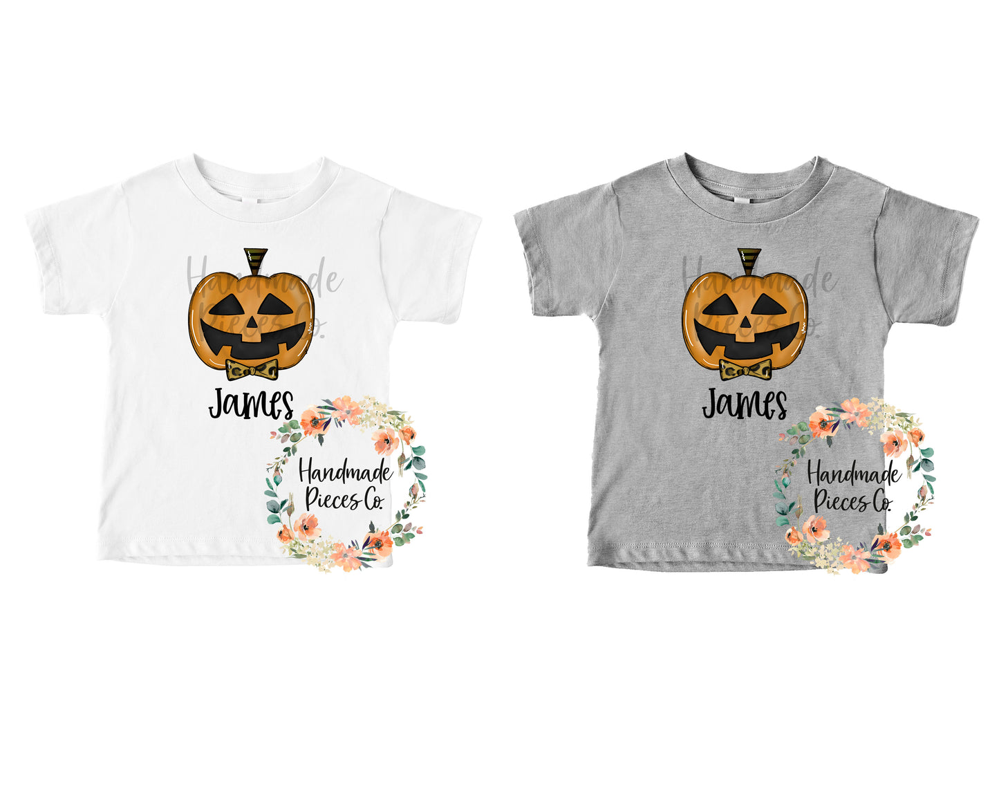 JackOLantern Pumpkin, Bowtie - Name Optional - Sublimation or HTV Transfer