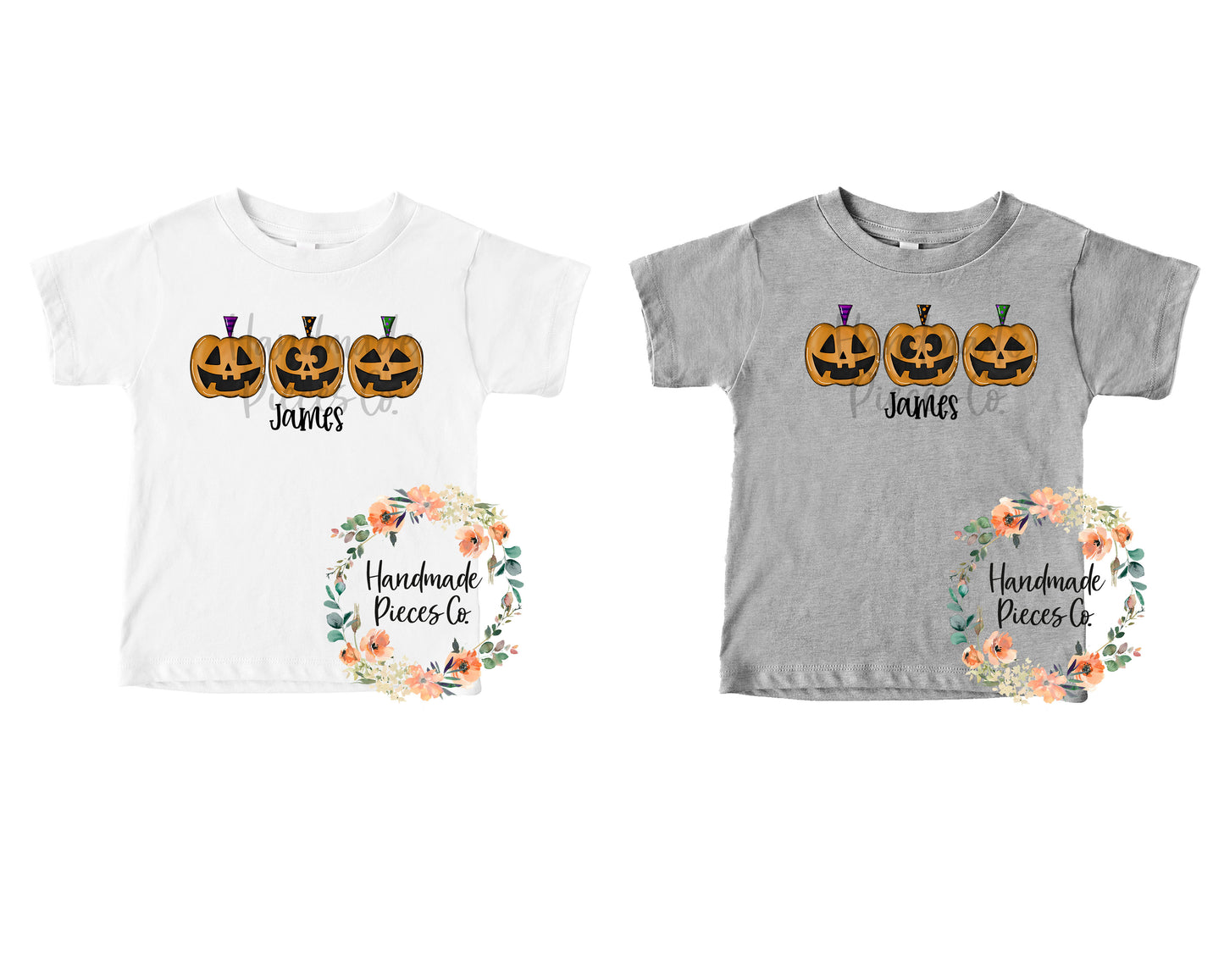 JackOLantern Pumpkin, Trio - Name Optional - Sublimation or HTV Transfer