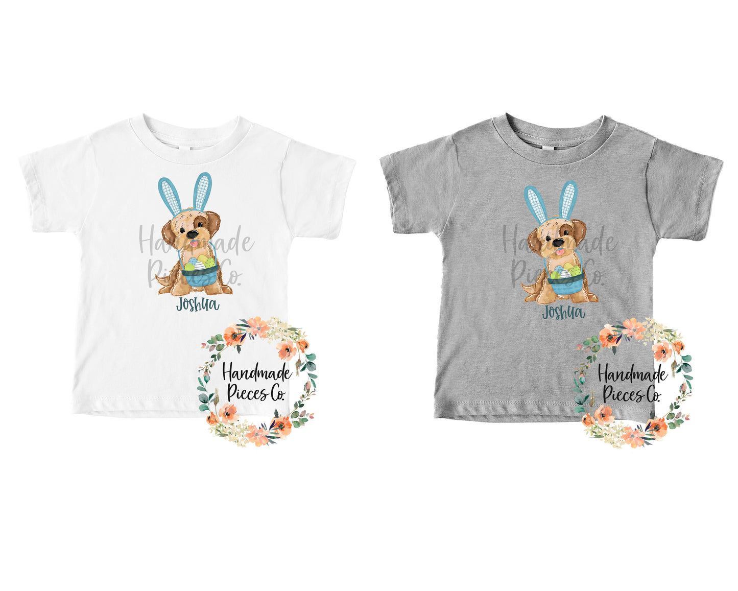 Puppy, Easter, Boy - Name Optional - Sublimation or HTV Transfer