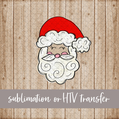 Santa - Sublimation or HTV Transfer