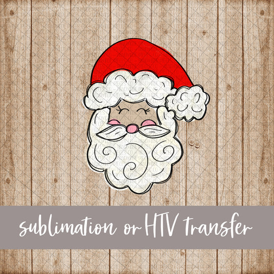 Santa - Sublimation or HTV Transfer