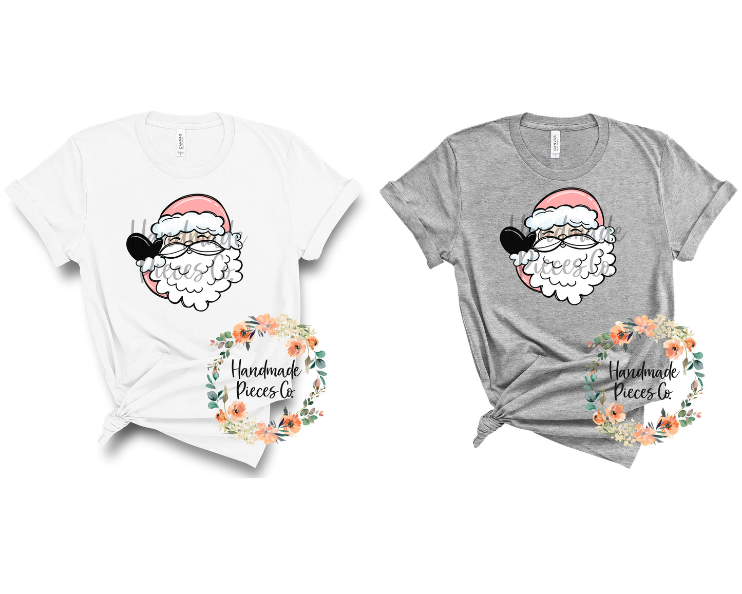 Santa, Pink - Sublimation or HTV Transfer