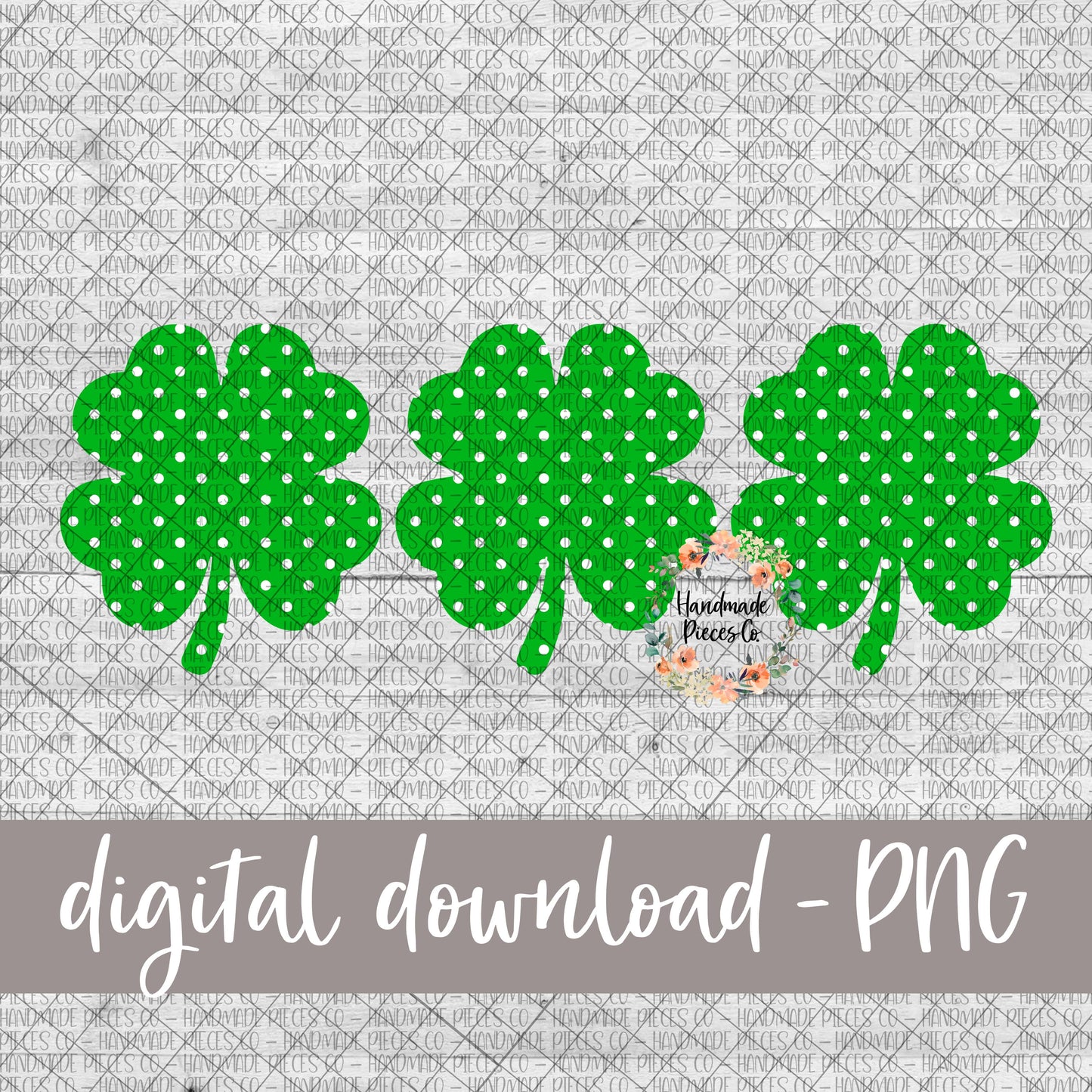 Shamrock Trio, Polka Dots - Digital Download