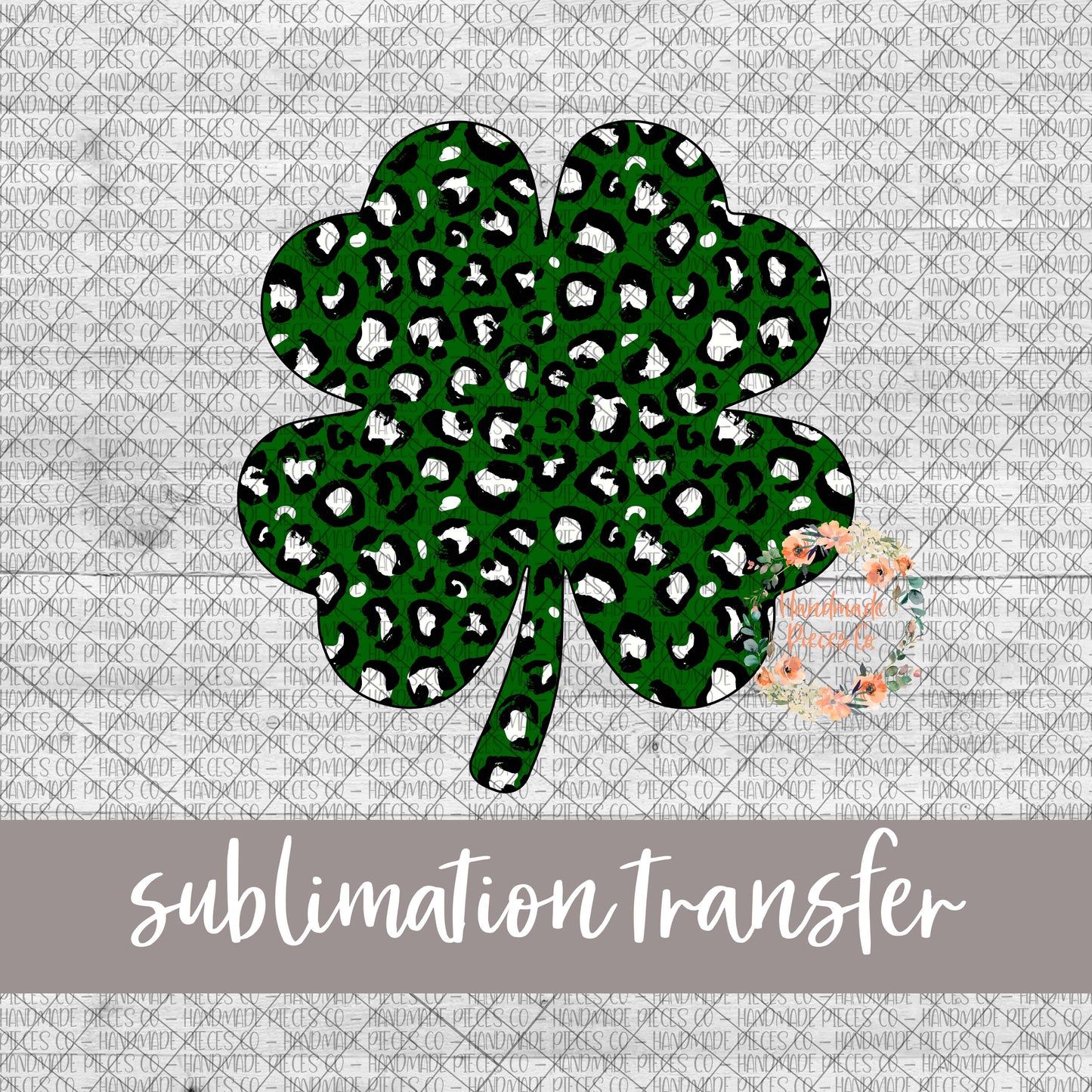 Shamrock, Leopard Dark Green - Sublimation Transfer