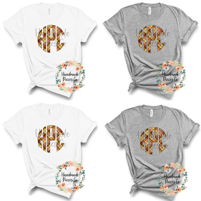 Autumn Plaid Monogram, 2 - Sublimation or HTV Transfer