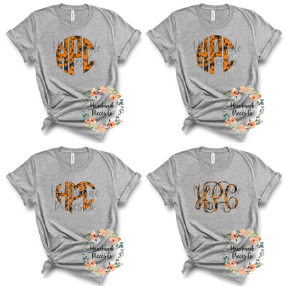 Halloween Tie Dye Monogram, Orange - Multiple Styles - Digital Download