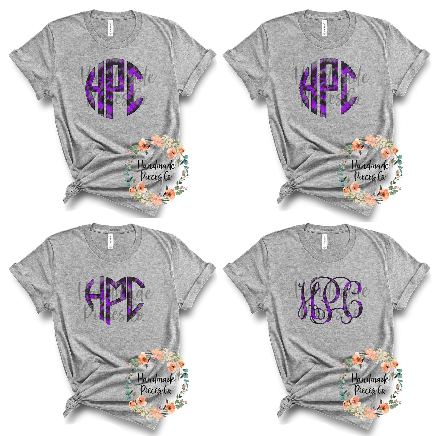 Halloween Tie Dye Monogram, Mix 3 - Sublimation or HTV Transfer